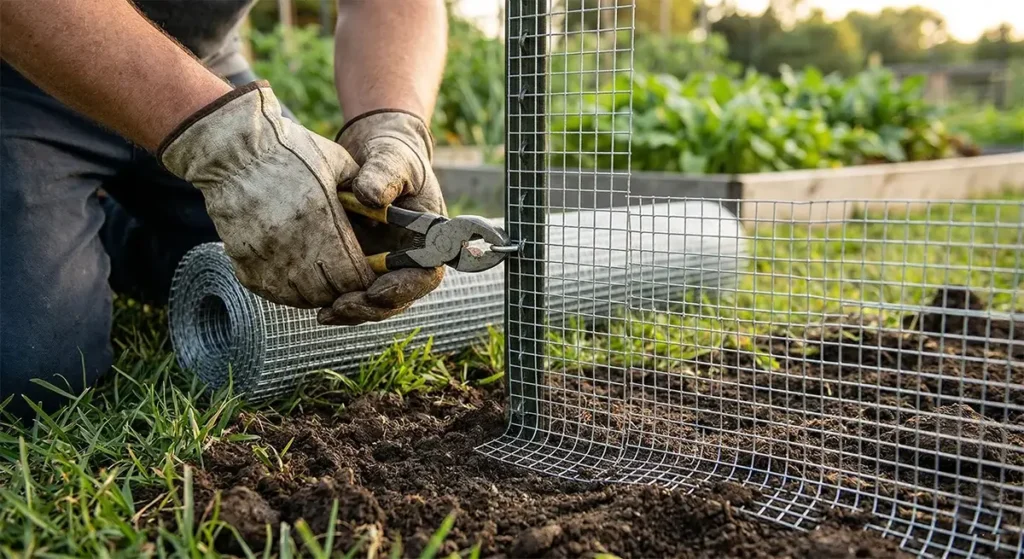 how to fence a homestead garden