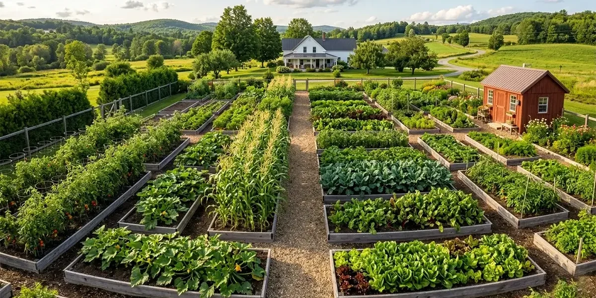 How to Plan a 1-Acre Vegetable Garden: Step-by-Step Homestead Guide