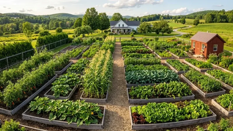 How to Plan a 1-Acre Vegetable Garden: Step-by-Step Homestead Guide