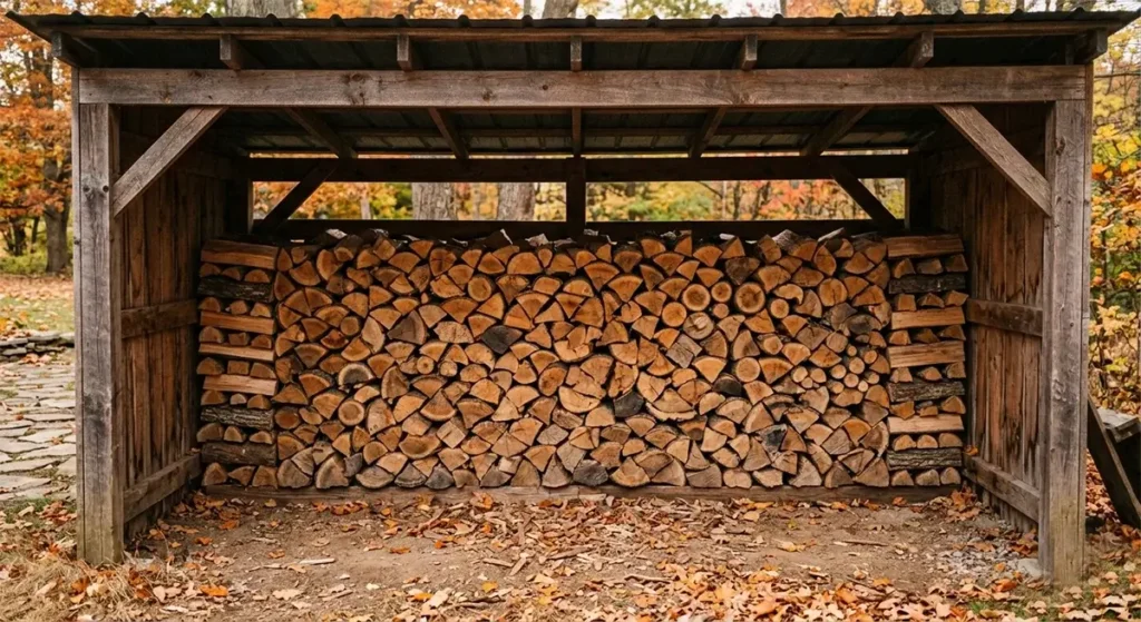 how to split and stack firewood